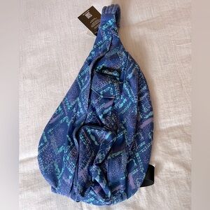 NWT- KAVU- Rope bag - Ocean Overlay Pattern